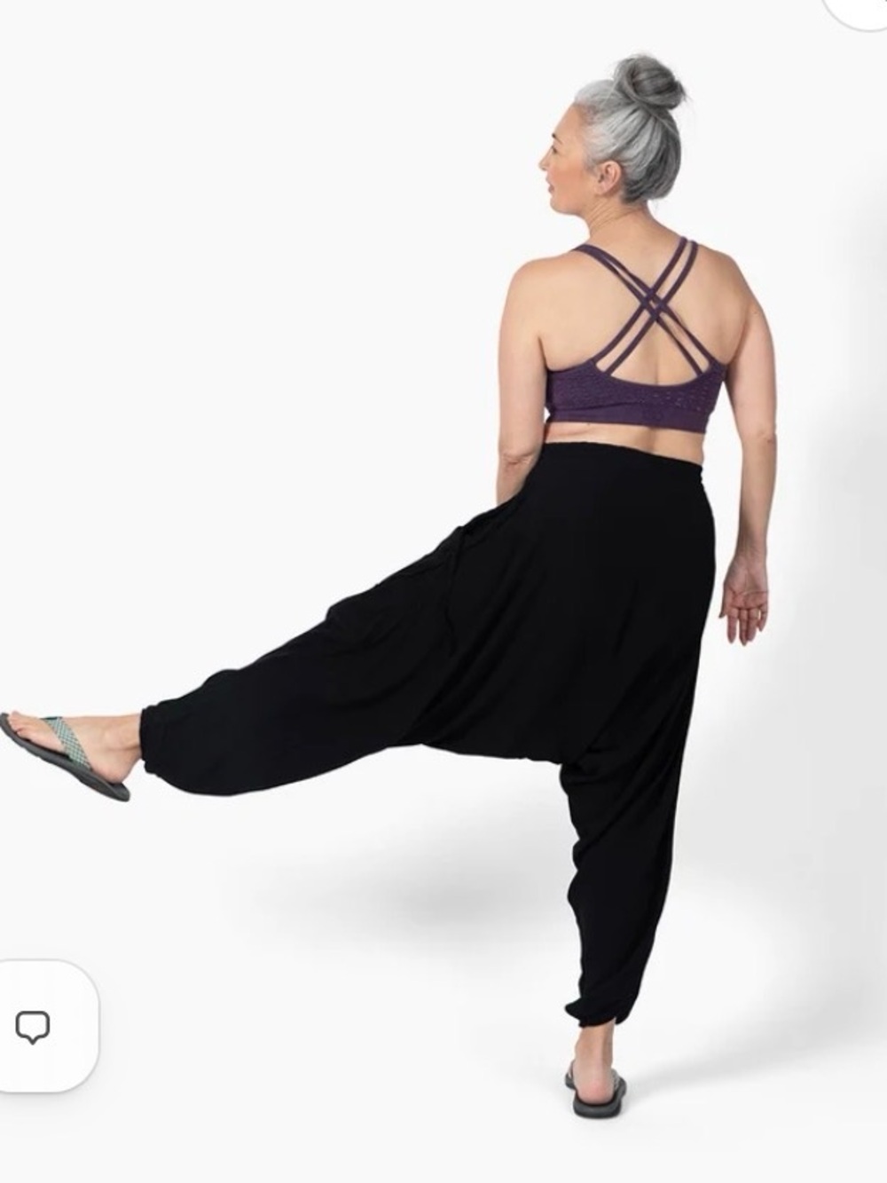 L Black SAVANNAH FLAIR HAREM PANT for all humans!